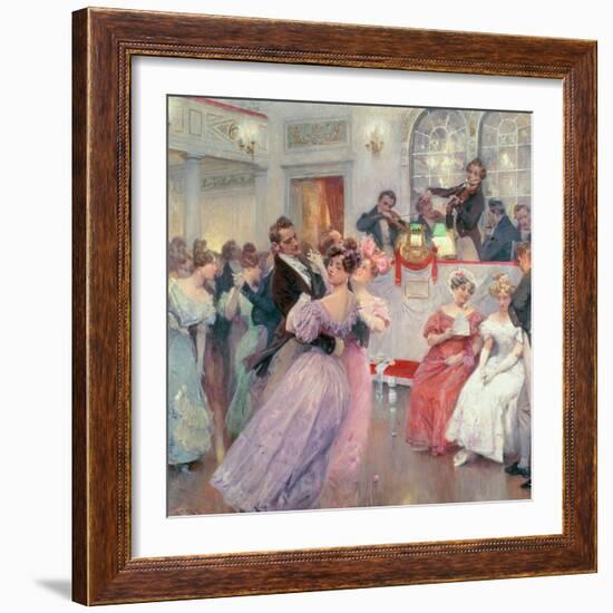 Strauss and Lanner, the Ball, 1906-Charles Wilda-Framed Giclee Print