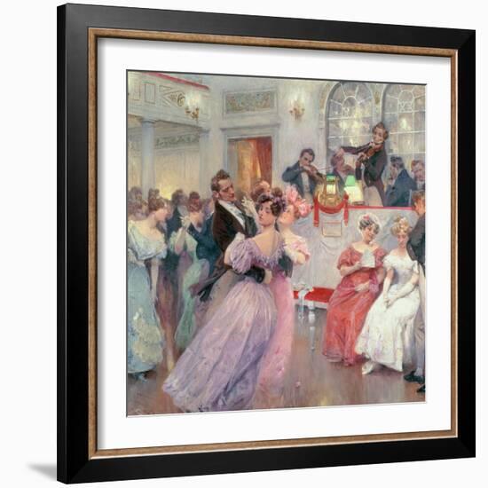 Strauss and Lanner, the Ball, 1906-Charles Wilda-Framed Giclee Print