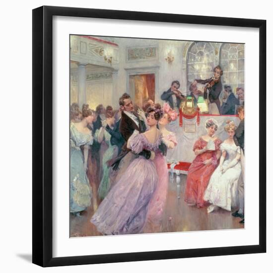 Strauss and Lanner, the Ball, 1906-Charles Wilda-Framed Giclee Print