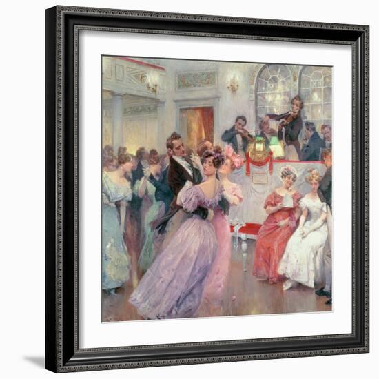 Strauss and Lanner, the Ball, 1906-Charles Wilda-Framed Giclee Print