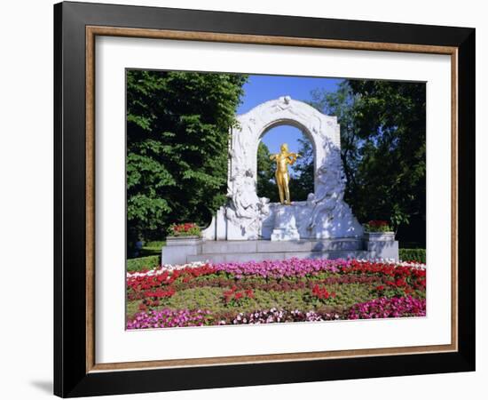 Strauss Monument in Stadt Park, Vienna, Austria, Europe-Gavin Hellier-Framed Photographic Print