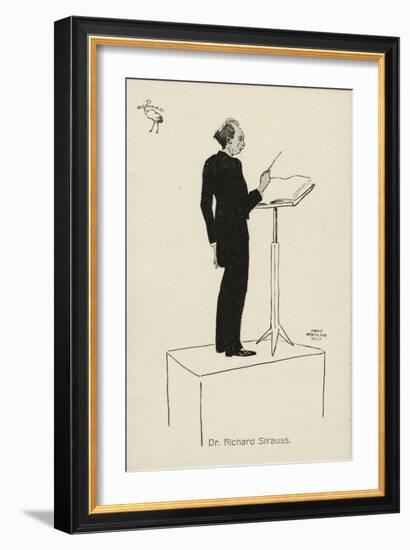 STRAUSS Richard conducting-Gerard ter Borch or Terborch-Framed Giclee Print