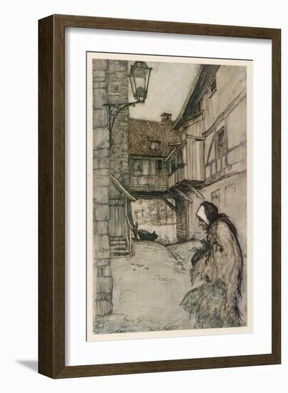 Straw, Coal, Bean-Arthur Rackham-Framed Art Print