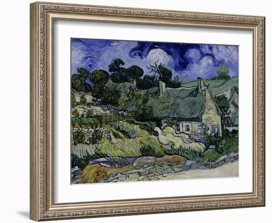 Straw-Decked Houses in Auvers-Sur-Oise, c.1890-Vincent van Gogh-Framed Giclee Print