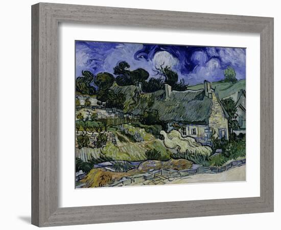 Straw-Decked Houses in Auvers-Sur-Oise, c.1890-Vincent van Gogh-Framed Giclee Print