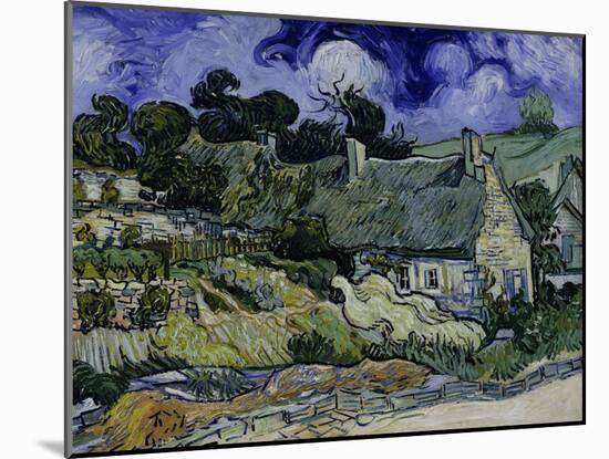 Straw-Decked Houses in Auvers-Sur-Oise, c.1890-Vincent van Gogh-Mounted Giclee Print