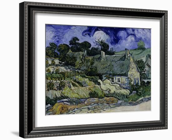 Straw-Decked Houses in Auvers-Sur-Oise, c.1890-Vincent van Gogh-Framed Giclee Print