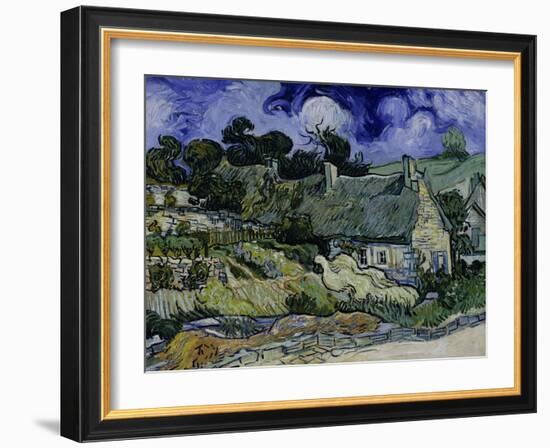 Straw-Decked Houses in Auvers-Sur-Oise, c.1890-Vincent van Gogh-Framed Giclee Print