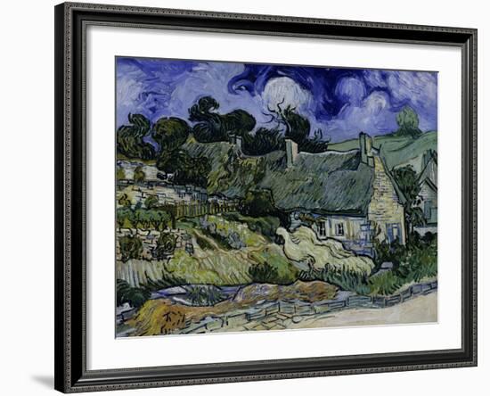 Straw-Decked Houses in Auvers-Sur-Oise, c.1890-Vincent van Gogh-Framed Giclee Print