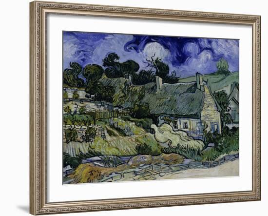 Straw-Decked Houses in Auvers-Sur-Oise, c.1890-Vincent van Gogh-Framed Giclee Print