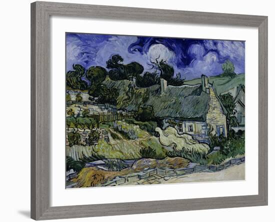 Straw-Decked Houses in Auvers-Sur-Oise, c.1890-Vincent van Gogh-Framed Giclee Print