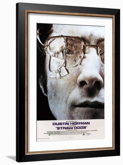 Straw Dogs, Dustin Hoffman, 1971-null-Framed Art Print