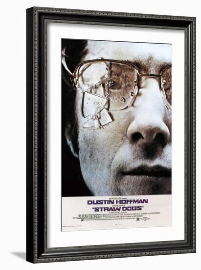 Straw Dogs, Dustin Hoffman, 1971-null-Framed Art Print