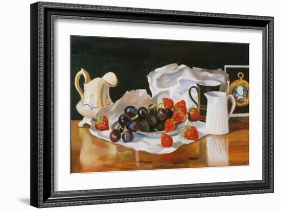 Strawberries and Cream, 2004-Terry Scales-Framed Giclee Print