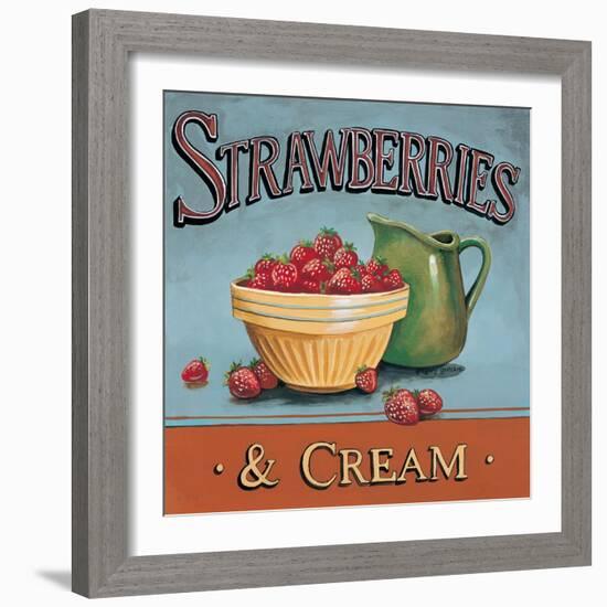 Strawberries and Cream-Gregory Gorham-Framed Art Print