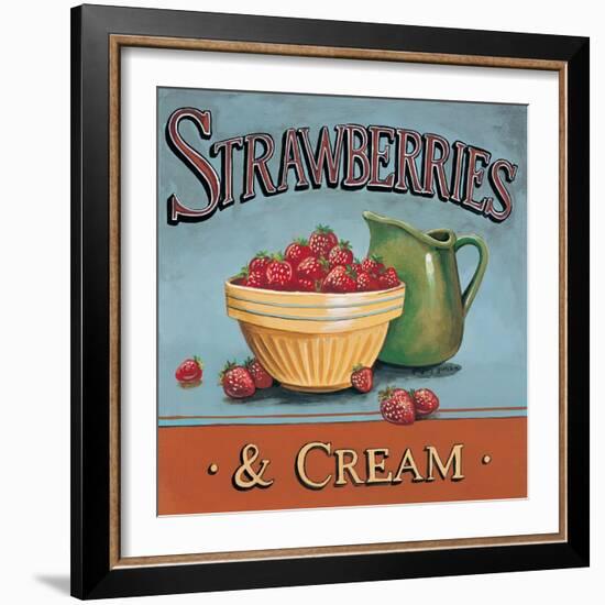 Strawberries and Cream-Gregory Gorham-Framed Art Print