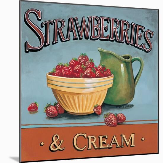 Strawberries and Cream-Gregory Gorham-Mounted Art Print