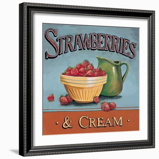 Strawberries and Cream-Gregory Gorham-Framed Art Print