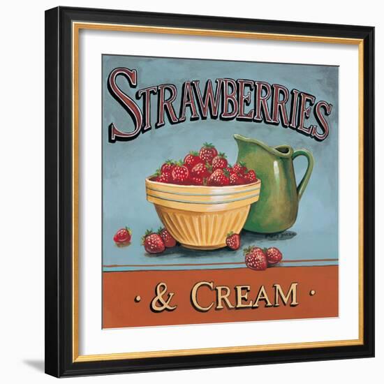 Strawberries and Cream-Gregory Gorham-Framed Art Print