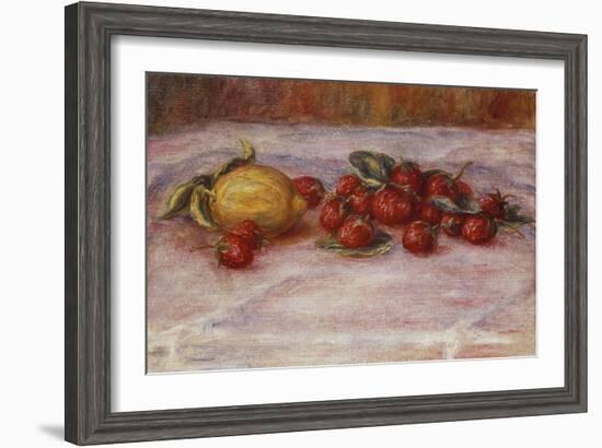 Strawberries and Lemons; Fraises Et Citron-Pierre-Auguste Renoir-Framed Giclee Print