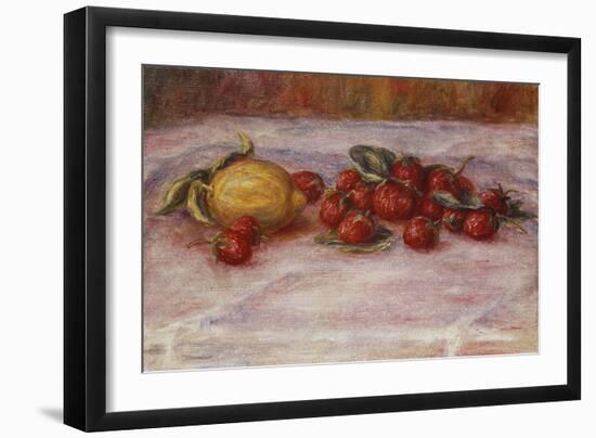 Strawberries and Lemons; Fraises Et Citron-Pierre-Auguste Renoir-Framed Giclee Print