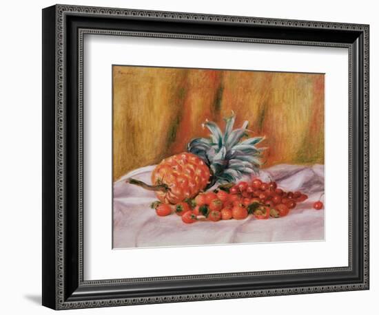 Strawberries and Pineapple, C.1895-Pierre-Auguste Renoir-Framed Giclee Print