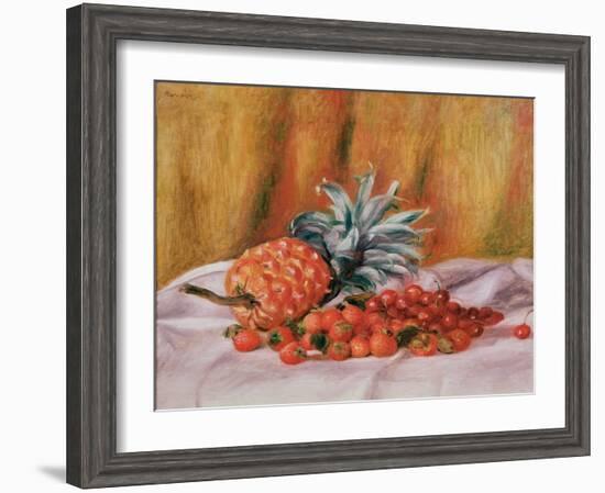 Strawberries and Pineapple, C.1895-Pierre-Auguste Renoir-Framed Giclee Print