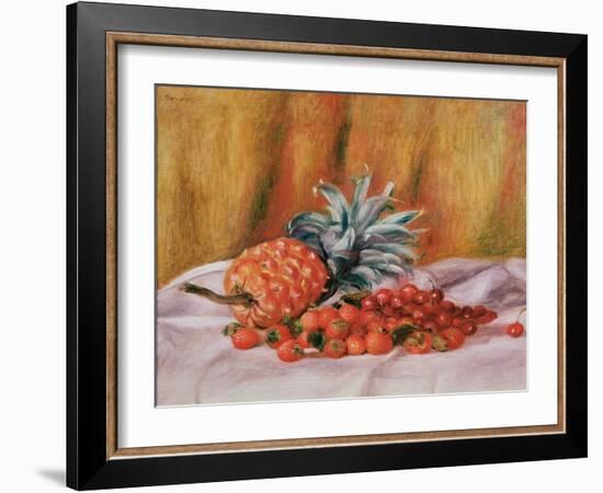 Strawberries and Pineapple, C.1895-Pierre-Auguste Renoir-Framed Giclee Print