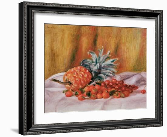 Strawberries and Pineapple, C.1895-Pierre-Auguste Renoir-Framed Giclee Print