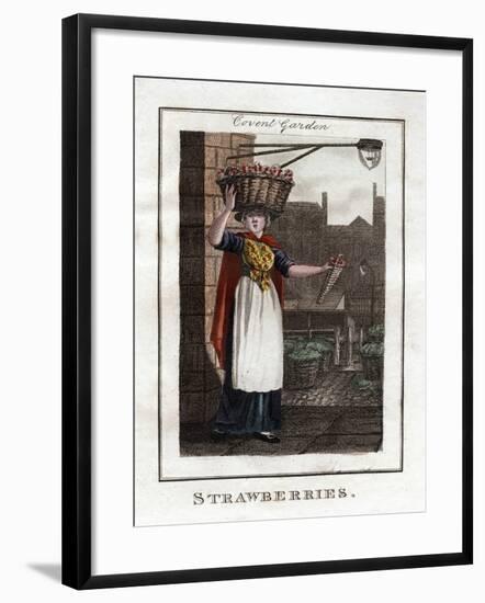 Strawberries, Covent Garden, London, 1805-null-Framed Giclee Print