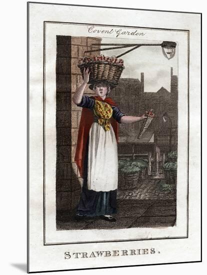 Strawberries, Covent Garden, London, 1805-null-Mounted Giclee Print