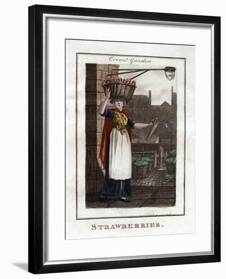 Strawberries, Covent Garden, London, 1805-null-Framed Giclee Print