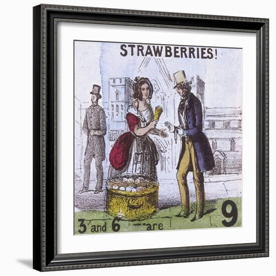 Strawberries!, Cries of London, C1840-TH Jones-Framed Giclee Print