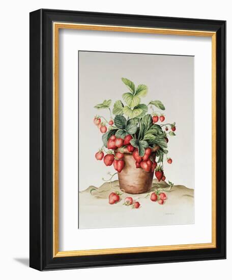 Strawberries in a Pot, 1998-Amelia Kleiser-Framed Giclee Print