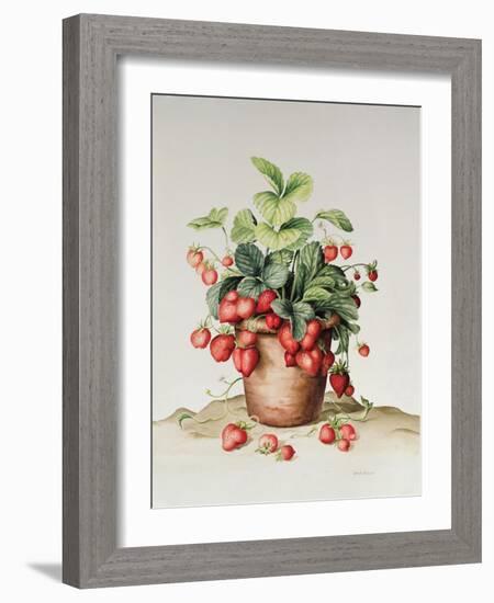 Strawberries in a Pot, 1998-Amelia Kleiser-Framed Giclee Print