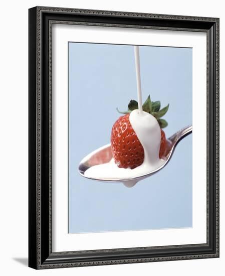 Strawberry and Cream-Steve Lupton-Framed Photographic Print