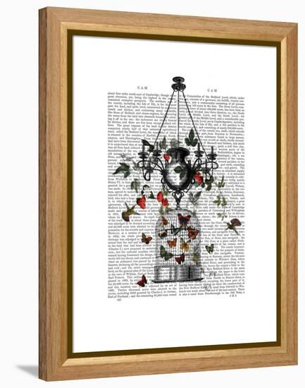 Strawberry Chandelier-Fab Funky-Framed Stretched Canvas