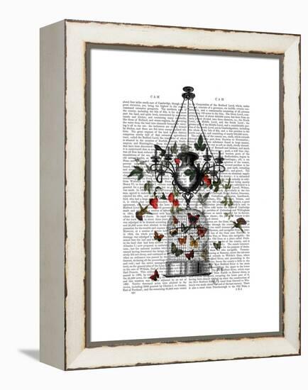 Strawberry Chandelier-Fab Funky-Framed Stretched Canvas