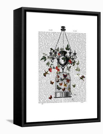 Strawberry Chandelier-Fab Funky-Framed Stretched Canvas