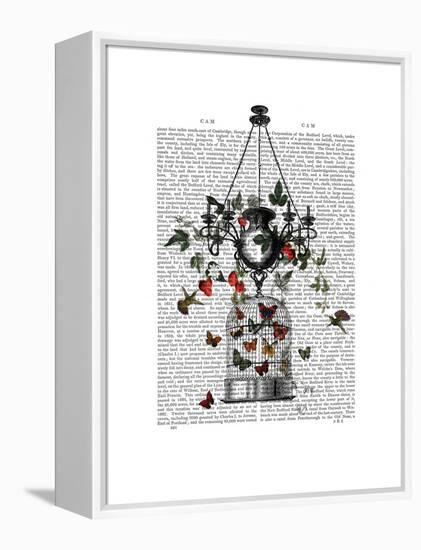 Strawberry Chandelier-Fab Funky-Framed Stretched Canvas