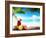 Strawberry Cocktail and Tropical Fruit on the Beach-Iakov Kalinin-Framed Photographic Print