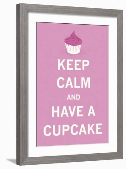 Strawberry Cupcake-The Vintage Collection-Framed Art Print