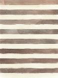 Geo Draft - Stripe-Strawberry Field-Laminated Giclee Print
