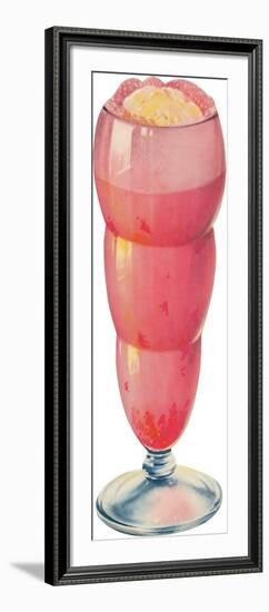 Strawberry Float-null-Framed Art Print