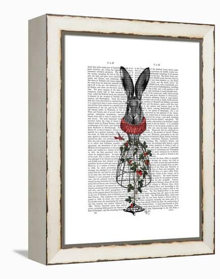 Strawberry Hare-Fab Funky-Framed Stretched Canvas