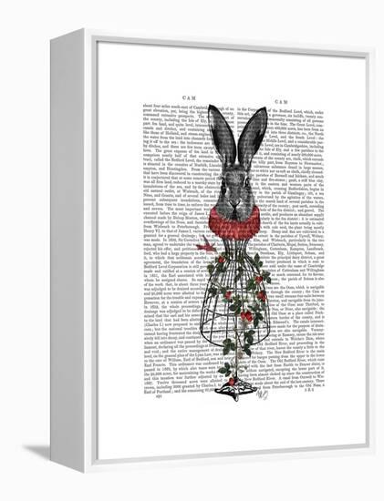 Strawberry Hare-Fab Funky-Framed Stretched Canvas