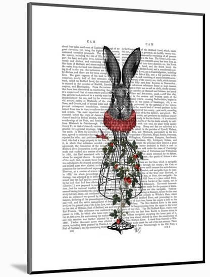 Strawberry Hare-Fab Funky-Mounted Art Print