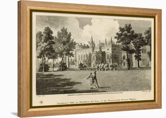 Strawberry Hill, Twickenham, London, the Seat of the Honourable Horace Walpole-Edward Dayes-Framed Premier Image Canvas