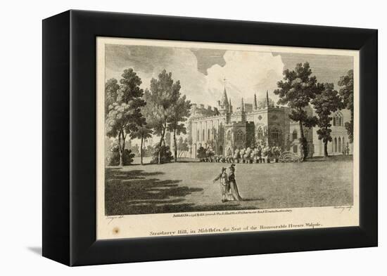 Strawberry Hill, Twickenham, London, the Seat of the Honourable Horace Walpole-Edward Dayes-Framed Premier Image Canvas