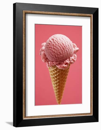 Strawberry Ice Cream Cone-Marc O^ Finley-Framed Photographic Print